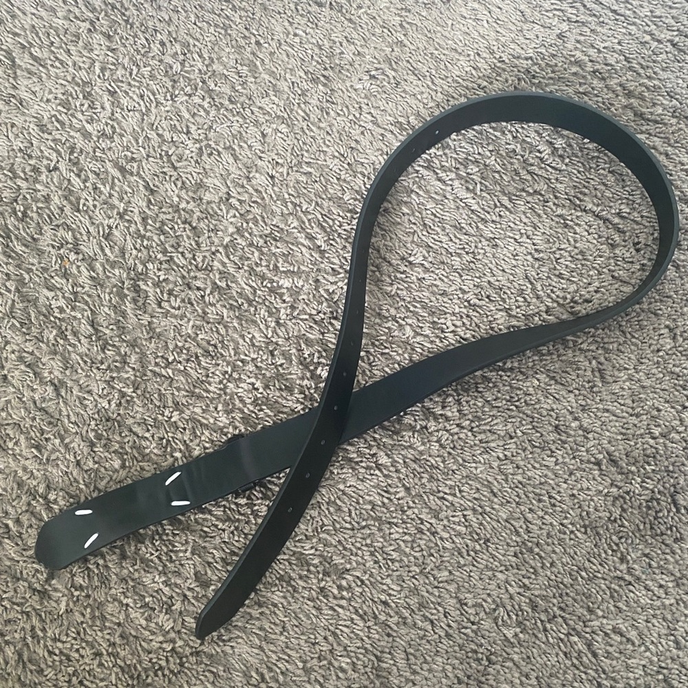Maison Martin Margiela Black Leather Belt
